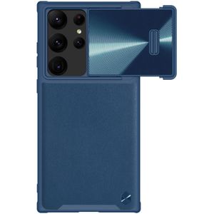 Nillkin Leather S Samsung Galaxy S23 Ultra Hoesje Camera Slider Blauw