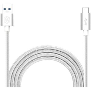 Nillkin Elite USB-C kabel 1 meter sterk nylon zilver