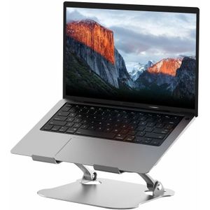 R-JUST Opvouwbare Standaard voor Laptop/MacBook 10 tot 17.3 Inch Grijs