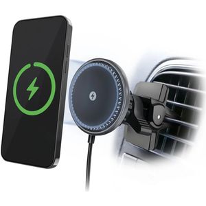 Mobilize Wireless MagSafe Auto Houder Ventilatierooster met Draadloos Opladen