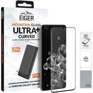 Eiger ULTRA  Samsung S20 Ultra Tempered Glass Antibacterieel Gebogen