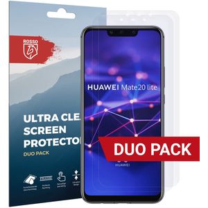 Rosso Huawei Mate 20 Lite Ultra Clear Screen Protector Duo Pack