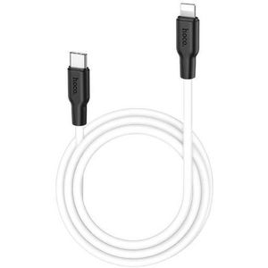 Hoco X21 Plus 20W USB-C naar Apple Lightning PD Kabel 3A 1 Meter Wit