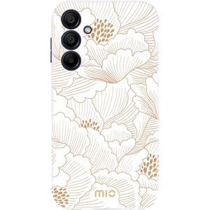 MIO MagSafe Samsung Galaxy A15 Hoesje Hard Shell Cover White Roses