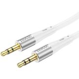 Hoco UPA22 3.5mm Jack naar 3.5mm Jack Audiokabel Siliconen 1M Wit