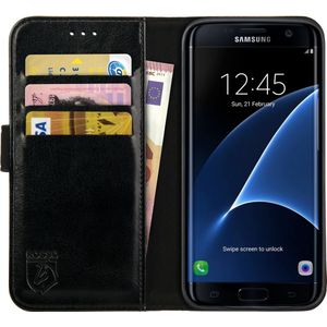 Rosso Element Samsung Galaxy S7 Edge Hoesje Book Cover Zwart