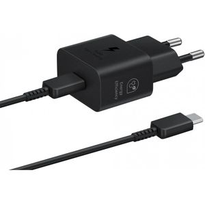 Originele Samsung 25W Efficiency Adapter met USB-C Kabel 1 Meter Zwart