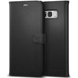 Spigen Wallet S Flip Hoesje Samsung Galaxy S8 Plus Zwart