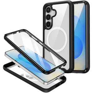 Samsung Galaxy S25 Plus Hoesje Full Protect 360° Cover met MagSafe / Qi2 Zwart