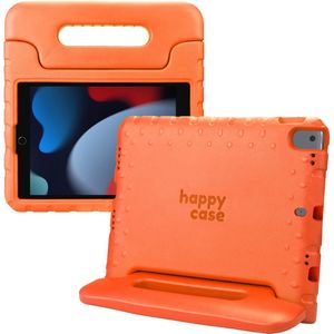HappyCase iPad 10.2 2019/2020/2021 Kinder Tablethoes Handvat Oranje