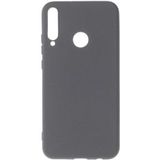 Huawei P40 Lite E Hoesje Matte Flexibele TPU Back Cover Case Grijs