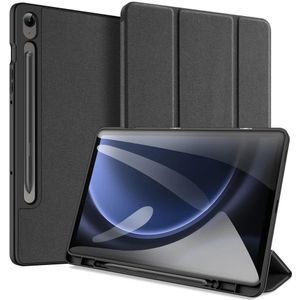 Dux Ducis Domo Samsung Galaxy Tab S9 FE Hoes Tri-Fold Book Case Zwart