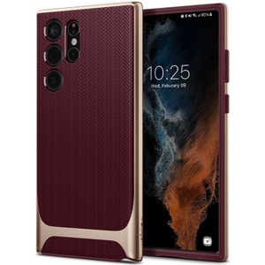 Spigen Neo Hybrid Samsung Galaxy S22 Ultra Hoesje Back Cover Burgundy