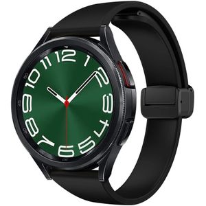 Universeel Smartwatch 20MM Bandje - Siliconen - Magneetsluiting - Zwart