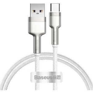 Baseus Cafule Series USB naar USB-C Kabel Metaal 40W 1m Wit