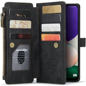 CaseMe C30 Samsung Galaxy A22 5G Hoesje Pasjeshouder Book Case Zwart