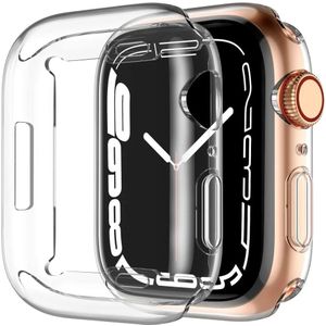 Apple Watch 10 42MM Hoesje TPU - Ingebouwde Screen Protector - Transparant