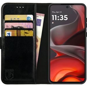 Rosso Element Motorola Moto G15 / G15 Power Hoesje Book Case Wallet Zwart
