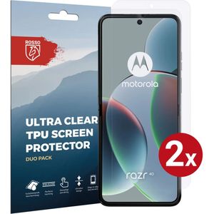 Rosso Motorola Razr 40 Screen Protector Ultra Clear Duo Pack