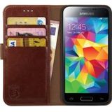 Rosso Element Samsung Galaxy S5 Mini Hoesje Book Cover Bruin