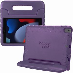 HappyCase iPad 10.2 2019/2020/2021 Kinder Tablethoes Handvat Paars
