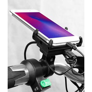 GUB G85E Telefoonhouder voor Motor / E-Bike USB Output voor opladen