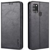 AZNS Samsung Galaxy A21S Hoesje Wallet Book Case Kunstleer Zwart