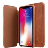 Melkco Elite Apple iPhone XS Book Case Echt Leer Bruin