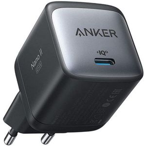 Anker PowerPort 713 Nano II (45W) GaN Compacte USB-C Snellader Zwart