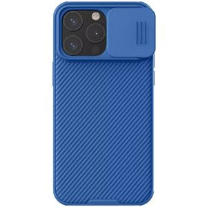 Nillkin CamShield Apple iPhone 15 Pro Max Hoesje Camera Slider Blauw