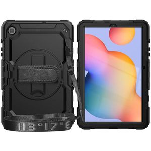 Samsung Galaxy Tab S6 Lite (2024) Hoes met Screen Protector en Handriem Zwart