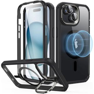 ESR Armor Tough Apple iPhone 15 Plus Hoesje MagSafe Transparant Zwart
