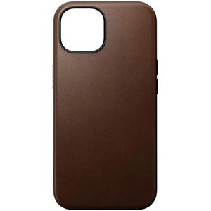 Nomad Modern Leather Apple iPhone 15 Hoesje MagSafe Bruin