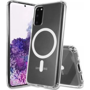 Samsung Galaxy S20 Hoesje Hard Back Cover met MagSafe Transparant
