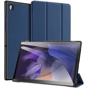 Dux Ducis Domo Samsung Galaxy Tab A8 Hoes Tri-Fold Book Case Blauw