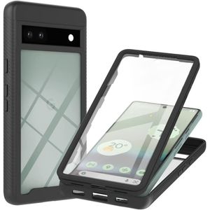 Google Pixel 7a Hoesje Full Protect 360° Cover Hybride Zwart