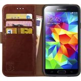 Rosso Element Samsung Galaxy S5 Hoesje Book Cover Bruin