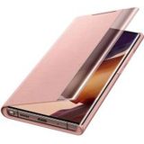 Origineel Samsung Galaxy Note 20 Ultra Hoesje Clear View Cover Bruin