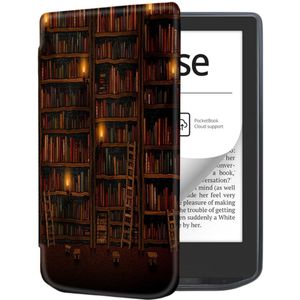 E-Reader Hoes - Geschikt voor PocketBook Verse Pro - Kunstleer - Library Print