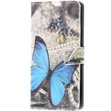 Huawei Mate 20 Lite Portemonnee Hoesje Print Vlinder
