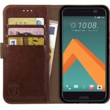 Rosso Element HTC 10 Hoesje Book Cover Bruin