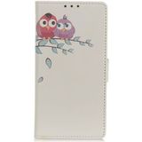 Samsung Galaxy A50 Book Case Hoesje Wallet Print Owls on Branch