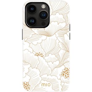 MIO MagSafe Apple iPhone 14 Pro Hoesje Hard Shell Cover White Roses