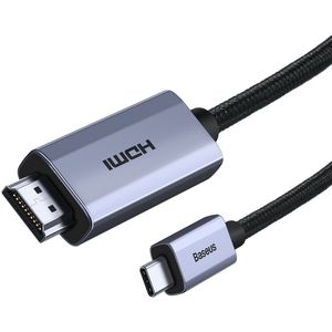 Baseus USB-C naar HDMI 2.0 Kabel 4K/60Hz Videokabel 2M Zwart