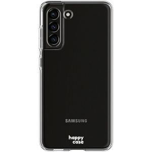 HappyCase Samsung Galaxy S21 FE Hoesje Flexibel TPU Clear Print