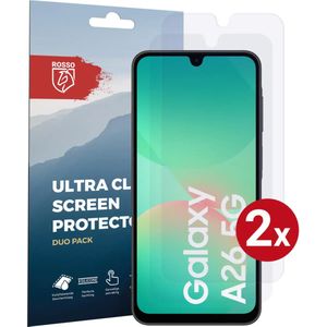 Rosso Samsung Galaxy A26 Screen Protector Case Friendly Folie Duo Pack