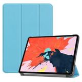 Apple iPad Pro 12.9 (2018) Tri-Fold Flip Case Blauw