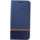 Huawei Mate 20 Lite Cross Pattern Wallet Hoesje Hoesje Blauw
