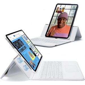 ESR Ascend Keyboard iPad Pro 12.9 (2022/2021/2020/2018) Toetsenbord Hoes Wit