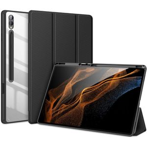 Dux Ducis Toby Samsung Galaxy Tab S9 Hoes Tri-Fold Book Case Zwart
